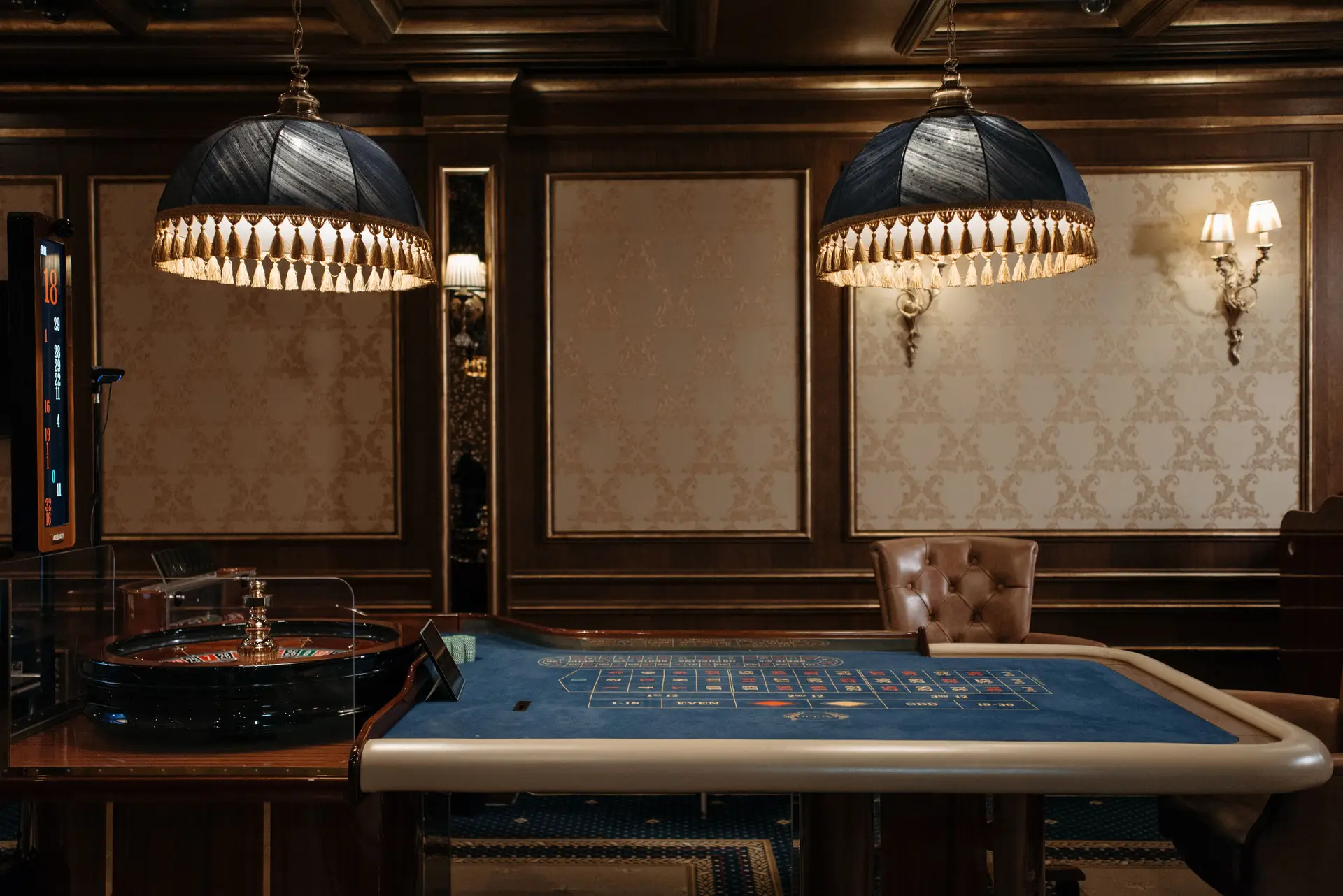 Casino interior lighting