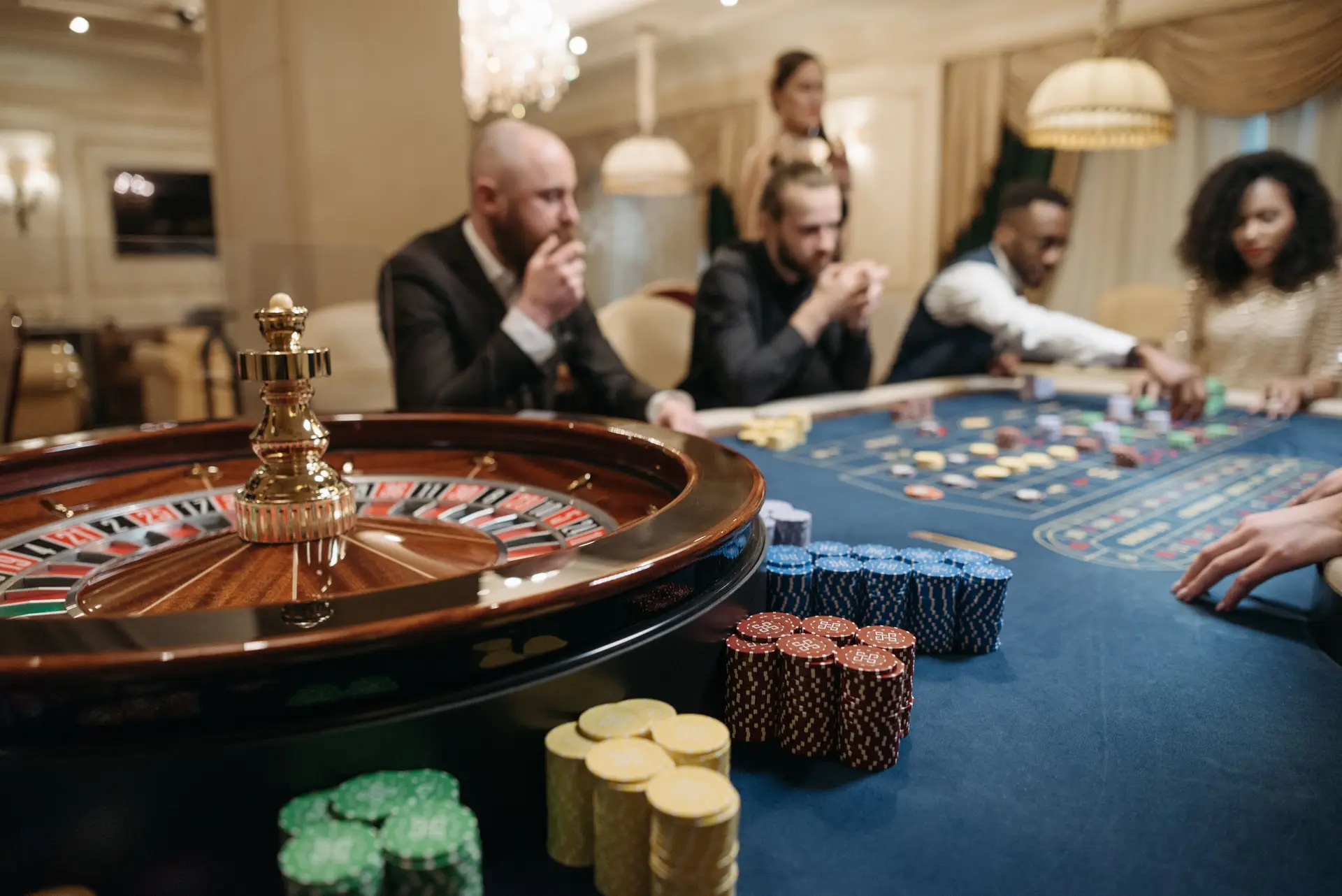 Roulette table gaming